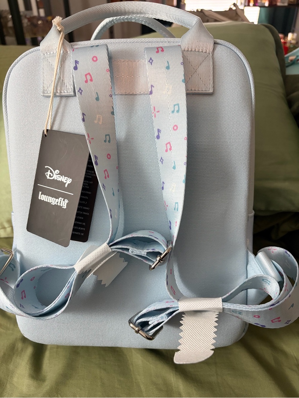 Loungefly Light Blue Aristocats Embroidered Kids Backpack - Picture 3 of 4